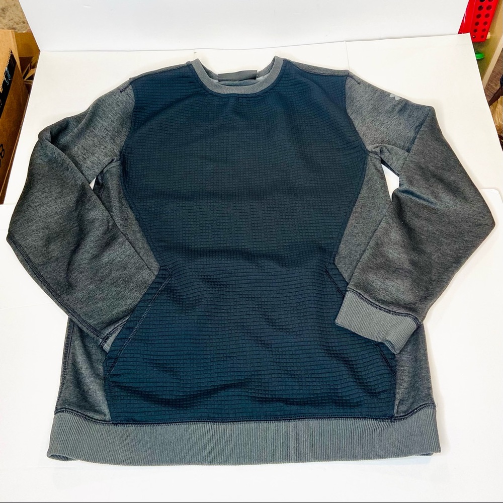 Under Armour Youth XL Grey & Black Loose Fit Contrast Sweatshirt